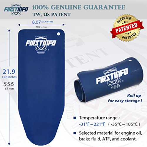 FIRSTINFO Large Flexible Oil Draining Tool Funnel, 21.8" Extended Reach | Moldable Reusable Spill Free Oil Filling, F3555B