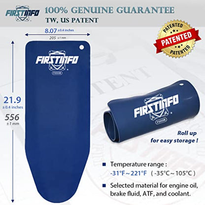 FIRSTINFO Large Flexible Oil Draining Tool Funnel, 21.8" Extended Reach | Moldable Reusable Spill Free Oil Filling, F3555B