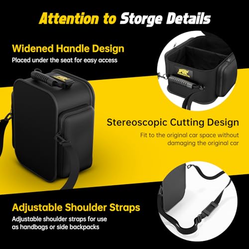 MIKKUPPA Under Seat Storage for Jeep Wrangler & Gladiator JT | Compatible with 2007-2024 Jeep Wrangler JK JL JLU Sports Rubicon Gladiator JT, Portable Rear UnderSeat Storage Tool Kit