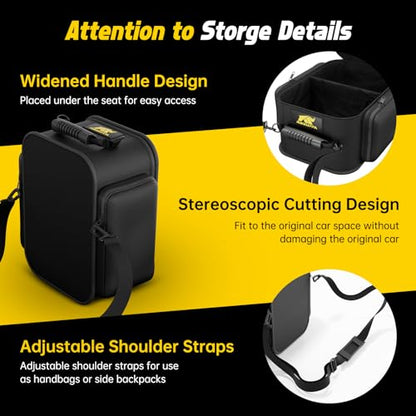 MIKKUPPA Under Seat Storage for Jeep Wrangler & Gladiator JT | Compatible with 2007-2024 Jeep Wrangler JK JL JLU Sports Rubicon Gladiator JT, Portable Rear UnderSeat Storage Tool Kit