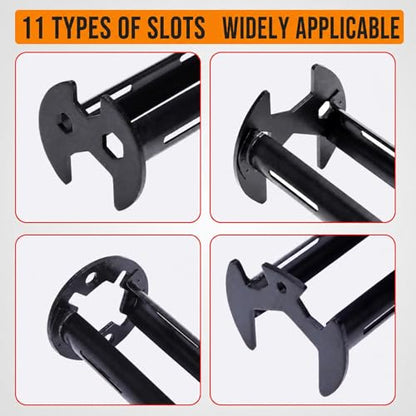 2 Pcs Multifunctional Basin Wrench Set, 11-in-1 Faucet Tool for Tight Spaces, Universal Sink Nut Spanner for Kitchen Bathroom Plumbing Repair