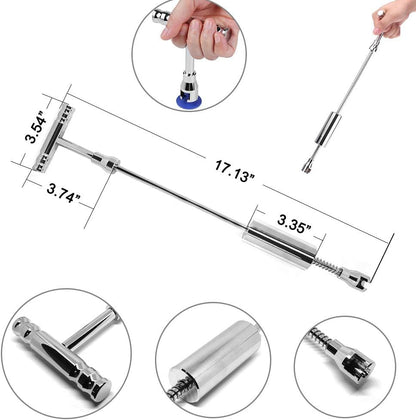 Car Dent Puller - Auto Body Dent Repair Tool, Dent Repair kit with Slide Hammer T bar Dent Puller for Car Body Hail Dent Removal Dent Remover Automobile Body Repair