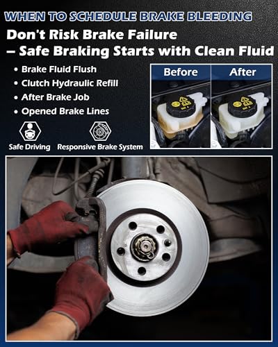 2Set Brake Fluid Bleeder Kit, One Way Check Valve Brake Bleeder Hose, Universal DIY Brake Fluid Bleeding Tool Kit for Car, Motorcycle & Clutch Hydraulic Systems - color: White, Bleeder Hose