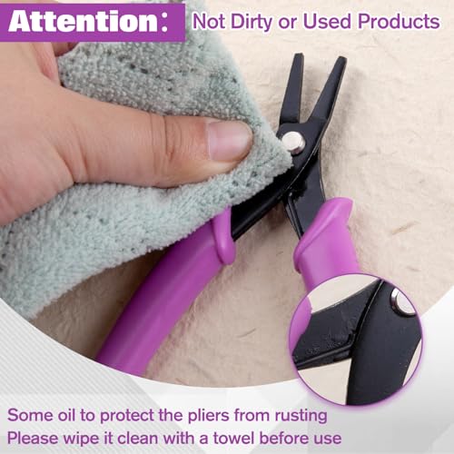 SPEEDWOX 5.5 Inch Mini Flat Nose Pliers for Jewelry Making Duckbill Pliers Smooth Jaw Small Flat Plier Hand Tools for Bending Straightening Wires Opening Rings DIY Craft - size: 5.5" Flat Nose