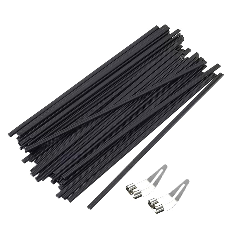 Plastic Welding Set, Including 20 Black Plastic Welding Rods and 2 Smoothing Heads, Professional Materals for Car and Motorcycle Body, Bumpers, Kayaks, and Pipe Repair, Weldings Gun Accessories