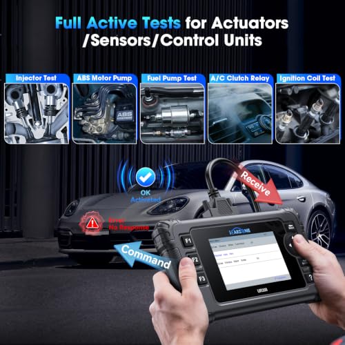 UR300 Diagnostic Scan Tool for All Cars, 48 Resets with 200+Subfuncitons, 4000+Bidirectional Test Items, Battery Registration, OBD2 Scanner, ECU Coding for BMW/VW/Audi, CAN-FD Supported
