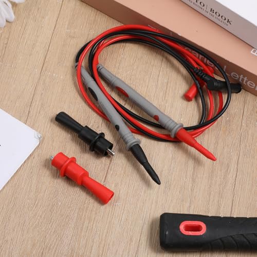 4Pack 1000V 20A Electrical Multimeter Leads Set, 1000V 20A Professional Multimeter Test Leads Kit Silicone Meter Lead Ultra-Sharp Gold Plated Probes with Alligator Clips for Automotive Testing