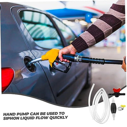 1set Manual Siphon Pump Flexible Hose for Quick Liquid Transfer from Fish Tank Oil and Water No Mouth Siphoning Needed