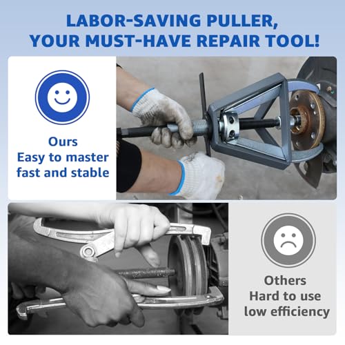 HKTE 5-Ton 3-Jaw Gear Puller, Heavy Duty Forged Steel Tool with 3.9-7.9 Inch Jaw Range for Removing Gears, Bearings, Pulleys, Flywheels in Auto & Mechanical Repair - color: 5ton