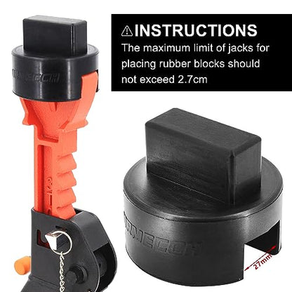 Car Jack Stand Adapters for Mercedes Benz A B C E Class Coupe GLS GL M R S W203 W204 W212 W211 W164, Rubber Jack Pad for SUV Universal - Fits 2-3 Tons Jackstand (Post: 27mm), 2pc