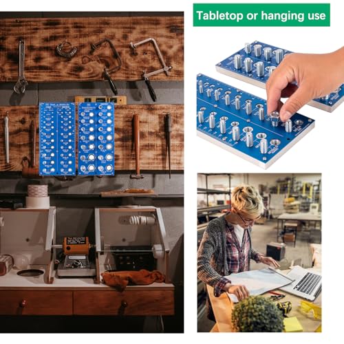 Original 2-in-1 Thread Checker,Bolt and Nut Identifier Gauge,Thread Checker | Hardened Steel (2 Pcs)