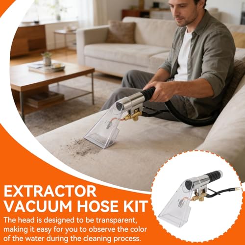 Carpet Extractor Hand Tool, Stainless Steel Upholstery Carpet Cleaning Extractor Machine Detailing Tool Hand Wand Auto Furniture Hand Tool for Stairs Mattresses Car Interior Decorations