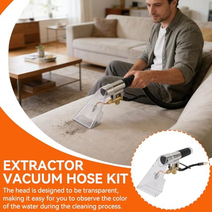 Carpet Extractor Hand Tool, Stainless Steel Upholstery Carpet Cleaning Extractor Machine Detailing Tool Hand Wand Auto Furniture Hand Tool for Stairs Mattresses Car Interior Decorations