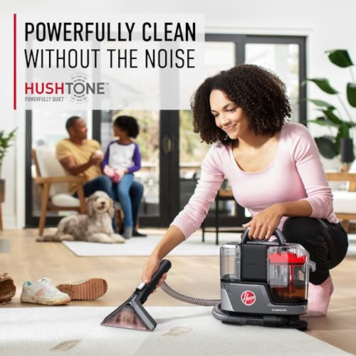 Hoover ONEPWR CleanSlate Cordless Portable Carpet + Upholstery Spot Cleaner Machine, Powerful Suction, Versatile Tools, Car and Auto Detailer, Pair with Hoover Spot & Upholstery Cleaner Solution - style: CleanSlate Cordless
