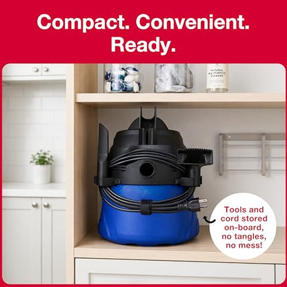 Koblenz WD-353L Wet Dry Vacuum Cleaner, Home Car Garage Workshop, 2.0 PHP - size: 3 Gallon 2.0 HP