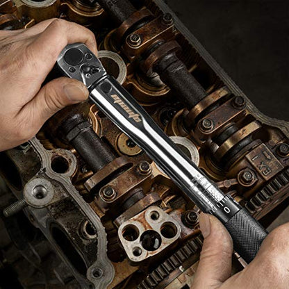 EPAuto 1/4-Inch Drive Click Torque Wrench (20-200 in.-lb. / 2.26 ~ 22.6 Nm) - size: 1/4 Inch Drive (20-200 in.-lb.)
