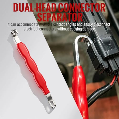 5Pcs Automotive Electrical Disconnect Pliers Set, 37960/37980/13120/ Collar Hose Clamp Pliers & Terminal Pin Removal Tool Kit with Storage Bag, High Carbon Steel, Non-Slip Handle, for Car Truck SUV