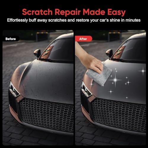 Nanopolix Scratch Remover for Vehicles - 2026 Upgrade Car Cloth Scratch Remover, Quick Fix Removal Paste for Deep Scratch Repair, All Paint Colors Polishing Kit