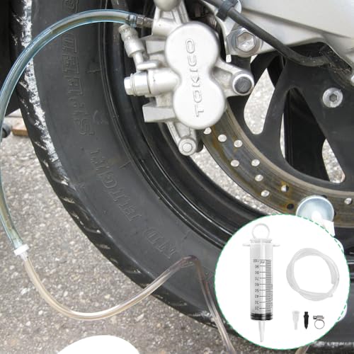 Brake Bleed Kit, Hydraulic Disc Clutch Bleeder Tool | for Motorcycle, Motorbike, Scooter and Quad Brake System Repair or Maintenance