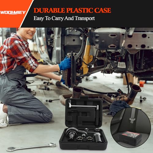 Torques Multiplier Wrench Kit, 1/2in Drive 1:16 Heavy Duty Lug Nut Remover. with 17 19 21 22mm Sockets,Carrying Case for Changing Tires, Swivel Wrench Included