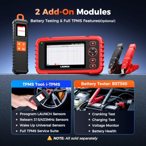 Launch OBD2 Scanner CRP123X V3.0 Elite,7 Resets Scan Tool,Lifetime Update | CANFD/DoIP,FCA SGW,Oil/Brake/BMS/SAS/D PF/ABS/Throttle Reset,Multi System,Graphic Live Data,Battery Test,Auto VIN,Android 8.1
