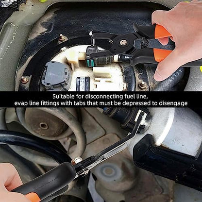 PLATATO 2PCS Disconnect Pliers Set EVAP and Fuel Line Disconnect Tool Set Includes 40 Degree and 85 Degree Automotive Universal Electrical Connector Pliers 7.28 Inch