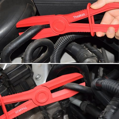 3-Piece Hose Pinch Off Pliers, Straight Plastic Clamp Tool | Lightweight Plastic, No Hose Damage. For Fuel, Brake, Radiator, Coolant, Gas & Flexible Hoses, Automotive Repair