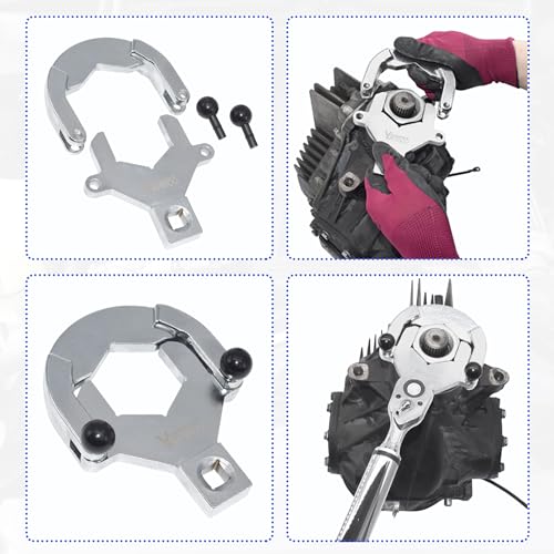 Rear Drive Axle Differential Installer Remover Tool Kit | Compatible with BMW M2 M3 M4 E70 E71 E82 E90 E91 F12 F13 X3 7 Series Replace 335040 335050 335060 with 27/34/37 Teeth Socket - size: 13pcs