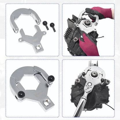 Rear Drive Axle Differential Installer Remover Tool Kit | Compatible with BMW M2 M3 M4 E70 E71 E82 E90 E91 F12 F13 X3 7 Series Replace 335040 335050 335060 with 27/34/37 Teeth Socket - size: 13pcs