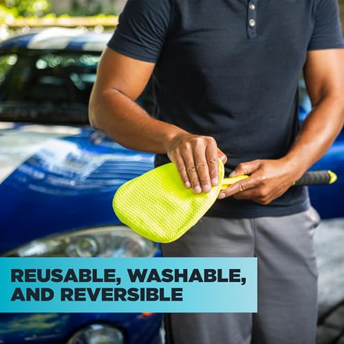 Invisible Glass 95160 Reach & Clean GlassWindshieldCleaner ToolKit With ExtendableHandle, ReusableQuickChange Microfibers,StorageBag for AutoWindshield,Trucks, SUVs, RVs,Windows (Pack of 4) - size: 1 Count (Pack of 4)