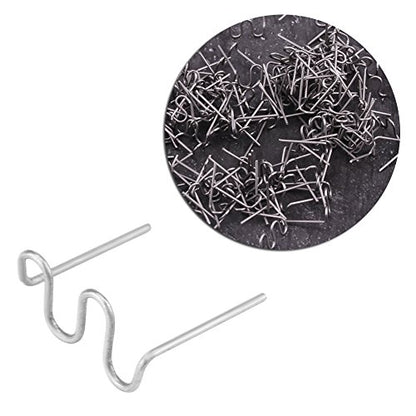 600pcs 0.8mm Car Hot Staples Welding Staples, Keenso Bumper Repair Pre Cut Bodywork Plastic Welding Staples Repair Tool Kit (Wave Shape)