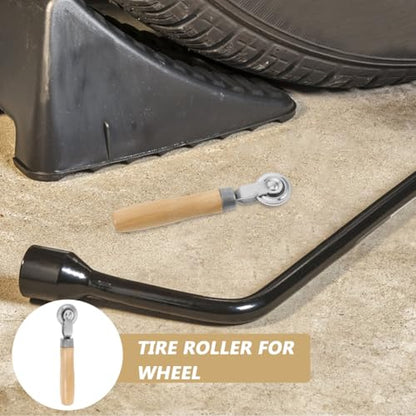 Mikinona 2pcs Tire Patch Rollers with Handle Portable Tire Repair Tools for Easy Patching of Car Motorcycle Durable Roller Tool