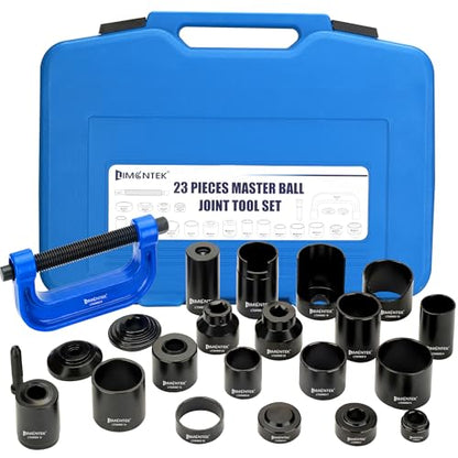 23Pcs Ball Joint Press Kit, Heavy Duty Master Ball Joint Removal Tool, U Joints and Brake Pins, Compatible with 2WD and 4WD Vehicles (Blue) - color: Blue