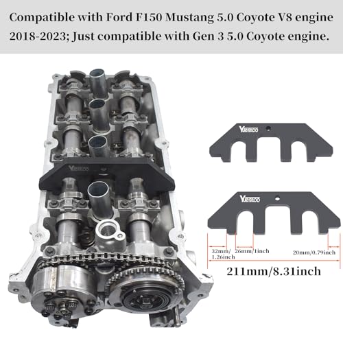 3Pcs Camshaft Holding Timing Tool & Crankshaft Positioning Tool 303-448 | Compatible with Ford F150 Mustang 5.0 Coyote V8 Engine 2018-2023, Compatible with Gen 3 5.0 Coyote Engine - color: 2018-2023, size: 3 PCS