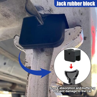 Jack Pad Adapter, Anti-Slip Jack Stand Lift Point Rubber Pads, Heavy Duty Slotted Frame Rail Pinch Weld Protector, Universal Jacks Pad Adapter Accessories for Floor Jack (4PCS) - size: 4PCS