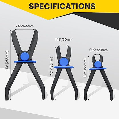 3PCS Hose Clamp Pliers Set | Versatile Hose Pinch Off Pliers, Line Clamp Pliers Set Straight for Flexible Hoses, Brake Hoses, Fuel Lines (3PCS, Straight) - style: 3PCS, Straight