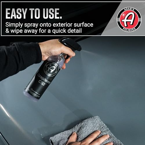 Adam’s Graphene CS3 Gallon - 3-in-1 Graphene Waterless Wash, Ceramic Detail Spray & Spray Coating, High Gloss, Streak-Free Shine & 90-Day Protection for Cars, RVs, Boats & Motorcycles - size: 128 Fl Oz (Pack of 1)