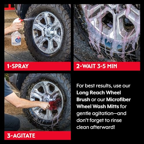 Griot's Garage Heavy-Duty Wheel Cleaner for All Wheel Finishes, Breaks Down and Removes Stubborn Brake Dust and Grime, PH Balanced, Non-Acidic, 10973, 22oz - size: 22 Fl Oz (Pack of 1)
