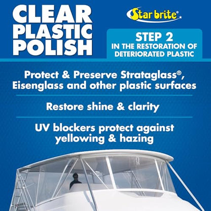 Star Brite Clear Plastic Restorer - style: Step 2 Clear Plastic Polish