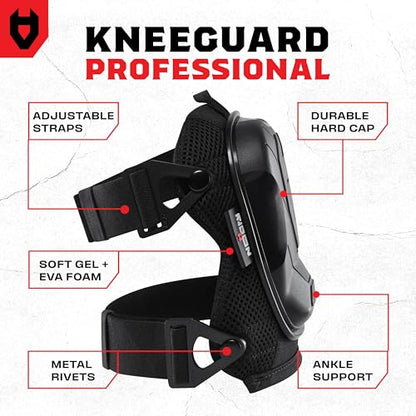 NoCry Professional Construction Knee Pads for Men and Women with Non-Slip Heavy Duty Cap and Ankle Support — Thick Foam and Gel Cushioning — Reinforced, Adjustable Straps and Military Grade Rivets - style: Improved