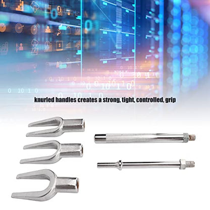 5 Pcs Ball Joint Separator Set, Pickle Fork Tool Set, Heavy Duty Tie Rod Removal Tool, Ball Joint Remover, with Suitcase, Universal for Cars and Light Trucks