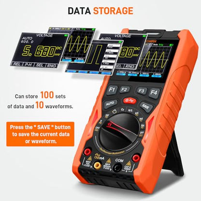 Handheld Oscilloscope Multimeter GOCHIFIX Waveform Generator 12MHz Bandwidth 50MSa/s Sampling Rate USB Lab Oscilloscopes Portable 3 in 1 Automotive Digital Oscilloscope with Signal Generator Kit - style: 12 Mhz