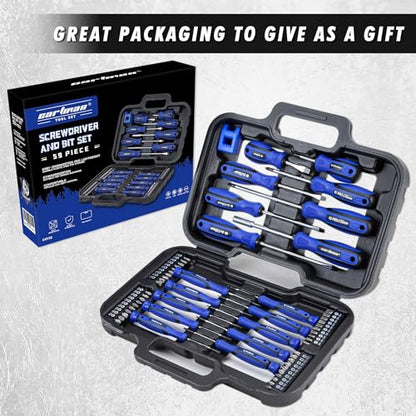 CARTMAN 59-in-1 Precision Screwdriver Tool Set Magnetic Repair Storage Box | Precision screwdriver set with magnetizer for computers, office tools, small machinery, electronics, and micro screw repairs. - style: 59 Piece