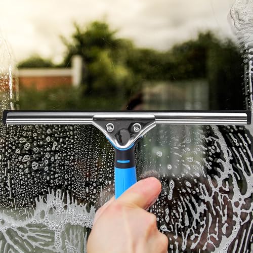 Window Washing Kit,Window Cleaning Squeegee Kit with Bucket | Professional window washing equipment,Squeegee for Window Cleaning,window squeegee for home Outdoor Car Commercial Use - size: 17.7"L x 10.04"W x 7.48"H