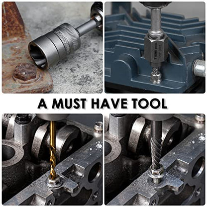 THINKWORK Broken Bolt Extractor Kit, 54 Pieces Easy Out Screw Extractor Set, Lug Nut Removal Tool with Left Hand Drill Bit Set for Removing Damaged, Frozen, Rusted, Rounded-Off Bolts, Nuts & Screws | for Damaged, Rusted, Rounded-Off, Stripped Fasteners, 6