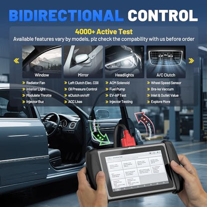XTOOL IP819 V2.0 Bidirectional Scan Tool, AI Assisted Car Scanner Diagnostic Tool with 39+ Resets, Full System, FCA, CAN FD/DOIP, EPB/ABS/Throttle/Crank Sensor Relearn, 3-Year Free Updates