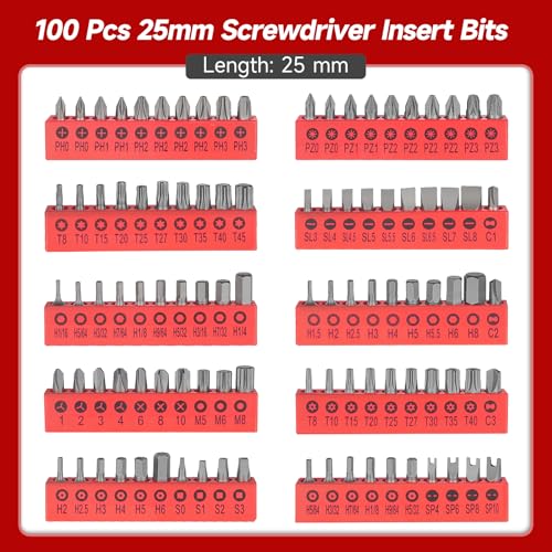 TOMMARS 130PCS Mini Ratchet Set,1/4 Inch Socket Ratchet Wrench Set | 72-Tooth Ratchet , S2 Steel Screwdriver Bits(PH, SL, T, HEX, PZ, SP, etc.), Cr-V Sockets, Hex Key Wrench Set, Extension Bars. - style: 130PC Mini Ratchet Set