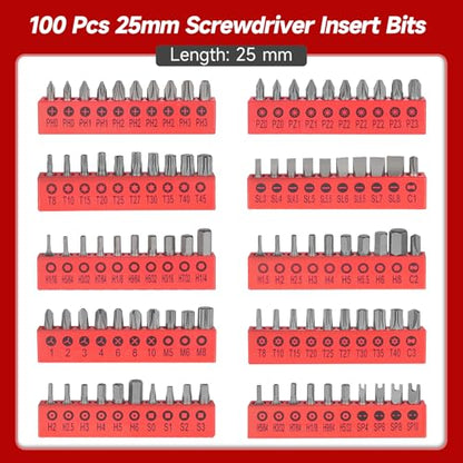 TOMMARS 130PCS Mini Ratchet Set,1/4 Inch Socket Ratchet Wrench Set | 72-Tooth Ratchet , S2 Steel Screwdriver Bits(PH, SL, T, HEX, PZ, SP, etc.), Cr-V Sockets, Hex Key Wrench Set, Extension Bars. - style: 130PC Mini Ratchet Set