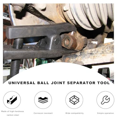 Ball Joint Separator Tool, Adjustable Ball Joint Puller and Extractor Adjusts from 1-1/2" to 1-7/8", Universal Removal Tool for Separating Arms, Tie Rods & Ball Joints on Cars