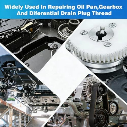 M15 X 1.5MM Oil Drain Plug Thread Repair Tool, Oil Pan Thread Repair Kit - size: M15 X 1.5MM